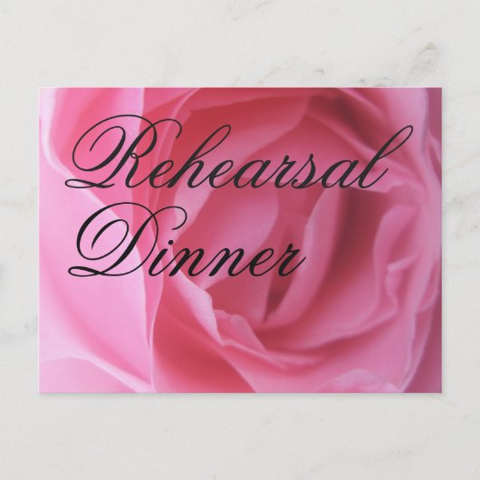 Soft roze roze roze petals bruiloft uitnodiging briefkaart (Voorkant)