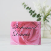 Soft roze roze roze petals bruiloft uitnodiging briefkaart (Staand voorkant)