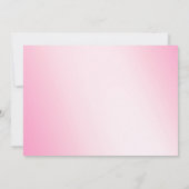 Soft roze Snowflakes Bridal Shower Invitation 3 Kaart (Achterkant)