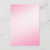 Soft roze Snowflakes Enclosure Card Informatiekaartje (Achterkant)