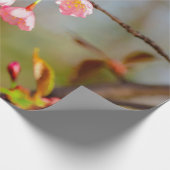 Soft roze Tender Sakura Flowers Cadeaupapier (Hoek)