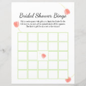 Soft roze tulpen Elegant Bridal Bingo (Voorkant)