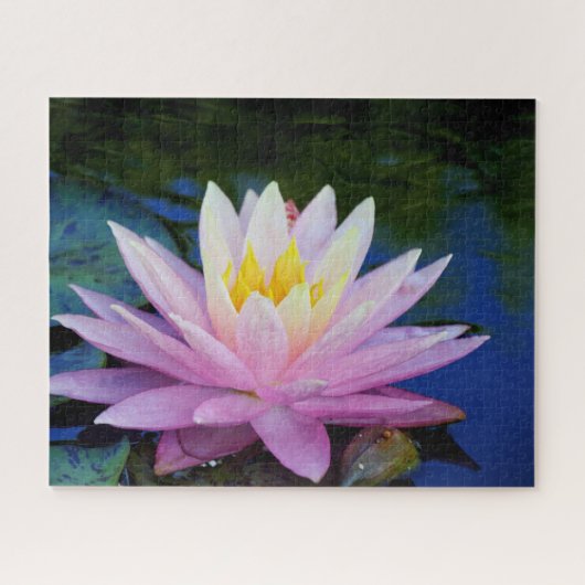 Soft roze waterlily Jigzaag Puzzle Legpuzzel (Horizontaal)
