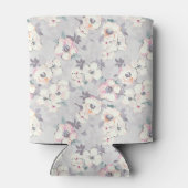 Soft roze Waterverf Patroon Blikjeskoeler (Achterkant)