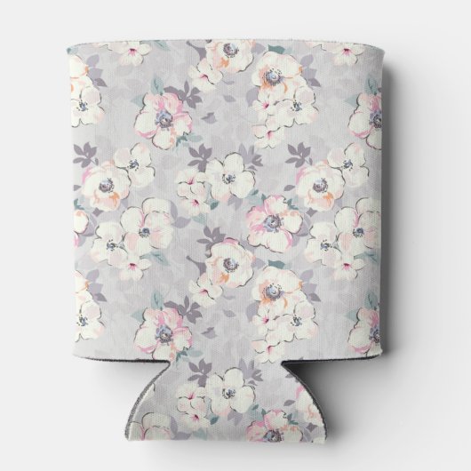 Soft roze Waterverf Patroon Blikjeskoeler (Achterkant)