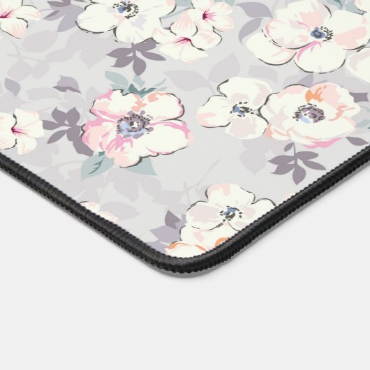 Soft roze Waterverf Patroon Bureaumat (Hoek)