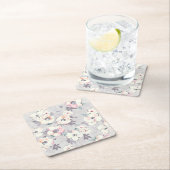 Soft roze Waterverf Patroon Kartonnen Onderzetters (Insitu)