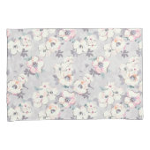 Soft roze Waterverf Patroon Kussensloop (Voorkant-Rechts)