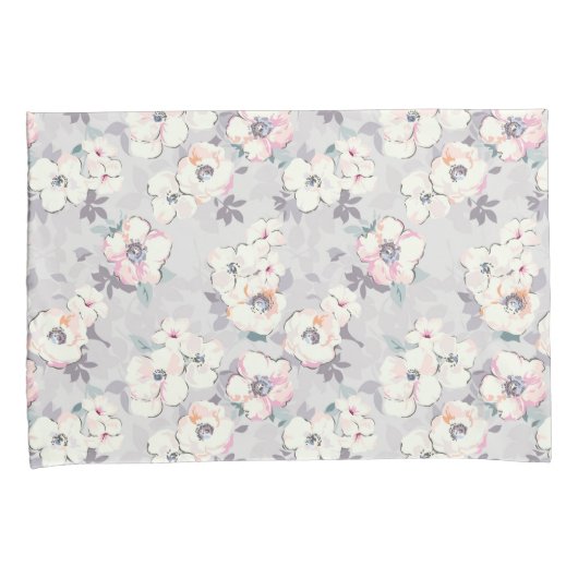 Soft roze Waterverf Patroon Kussensloop (Voorkant-Rechts)