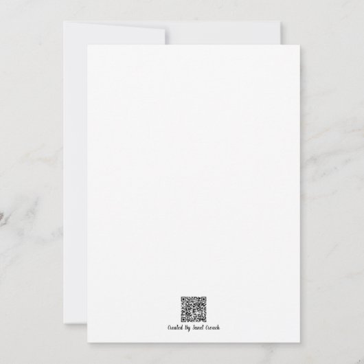 Soft Rozen achtergrond uitnodiging (Achterkant)