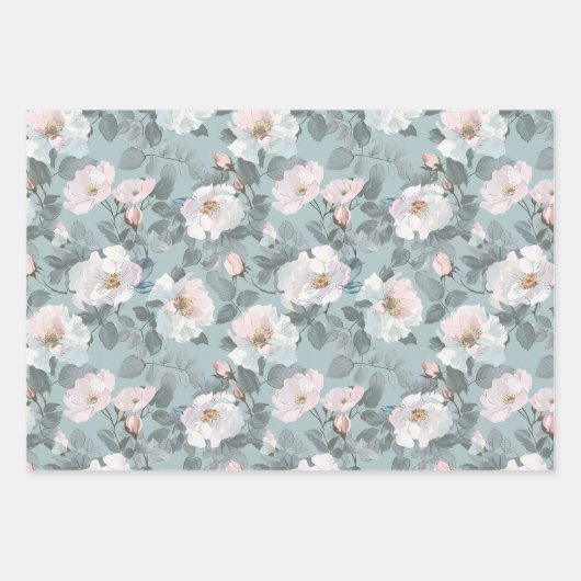 Soft Rozen serie wrapping papier vellen (Voorkant 2)