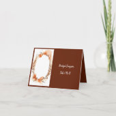 Soft Rustic Autumn Florals Single Guest seat Kaart (Voorkant)