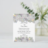 Soft Rustic Garden Flowers Weddenschap Kaart (Staand voorkant)