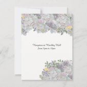 Soft Rustic Garden Flowers Weddenschap Kaart (Achterkant)