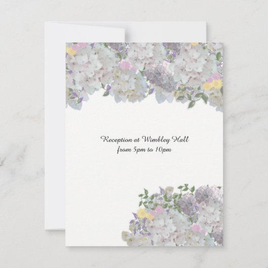 Soft Rustic Garden Flowers Weddenschap Kaart (Achterkant)