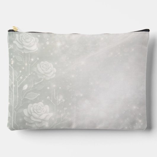 Soft sage and frosted white florals etui (Voorkant)