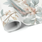 Soft Sage & Blush Floral Pattern for Any Occasion Cadeaupapier (Rol Hoek)