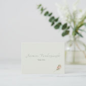 Soft Sage Botanical Wedding Escort Cards Plaatskaartje (Staand voorkant)