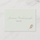 Soft Sage Botanical Wedding Escort Cards Plaatskaartje (Voorkant)