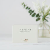 Soft Sage Botanical Wedding Place Cards Plaatskaartje (Staand voorkant)