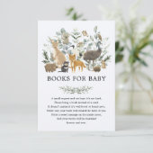 Soft Sage Green Australian Animals Books for Baby Informatiekaartje (Staand voorkant)