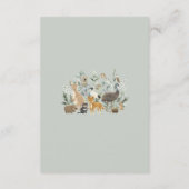 Soft Sage Green Australian Animals Books for Baby Informatiekaartje (Achterkant)