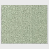 Soft Sage Green Botanical Leaf Foliage Pattern Cadeaupapier (Vlak)