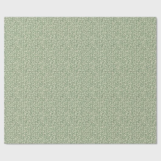 Soft Sage Green Botanical Leaf Foliage Pattern Cadeaupapier (Vlak)