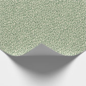 Soft Sage Green Botanical Leaf Foliage Pattern Cadeaupapier (Hoek)