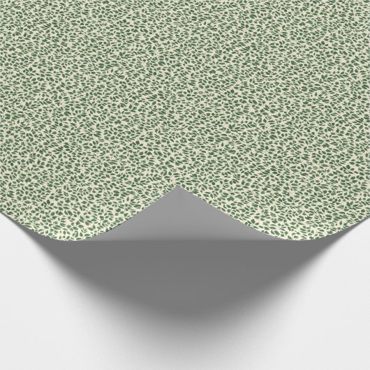 Soft Sage Green Botanical Leaf Foliage Pattern Cadeaupapier (Hoek)