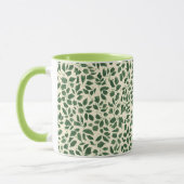 Soft Sage Green Botanical Leaf Foliage Pattern Mok (Links)