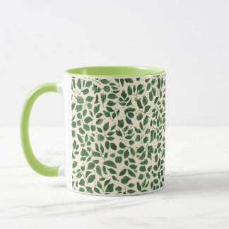 Soft Sage Green Botanical Leaf Foliage Pattern Mok