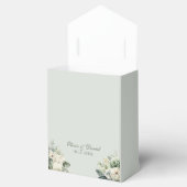 Soft Sage Green Floral Wedding Favor Box Bedankdoosjes (Geopend)