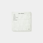 Soft Sage Green Simple Modern Monogram  Post-it® Notes (Voorkant)