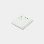 Soft Sage Green Simple Modern Monogram  Post-it® Notes (Schuin)