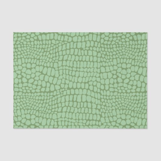 Soft Sage Green Snake Skin Scales Decoupage Tissuepapier (Voorkant)