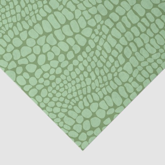 Soft Sage Green Snake Skin Scales Decoupage Tissuepapier (Detail)