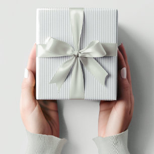 Soft Sage Green Striped Baby shower Cadeaupapier