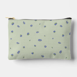 Soft Sage Japanese Gentian Floral Pattern Etui
