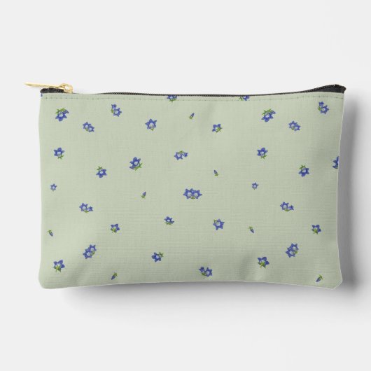 Soft Sage Japanese Gentian Floral Pattern Etui (Voorkant)