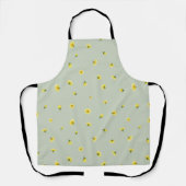 Soft Sage Japanese Winter Cosmos Floral Pattern Schort (Voorkant)