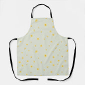 Soft Sage Japanese Wintersweet Floral Pattern Schort (Voorkant)