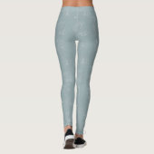 Soft Sage Rose Line-Art Leggings (Achterkant)