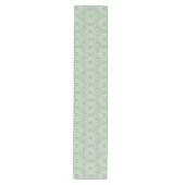 Soft Sage Tile Pattern in Green Geometric Design Medium Tafelloper (Voorkant)