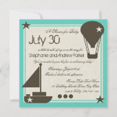 Soft Sails-Baby shower Kaart (Voorkant)