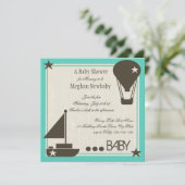 Soft Sails-Baby shower Kaart (Staand voorkant)