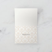 Soft Sakura Soft Linen - Neutraal Bedankkaart (Binnen)