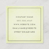 Soft Scale Patroon Green Vierkante Visitekaartje (Achterkant)