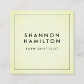 Soft Scale Patroon Green Vierkante Visitekaartje (Voorkant)