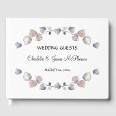 Soft Scottish Heather - Wedding Hearts Gastenboek (Voorkant)